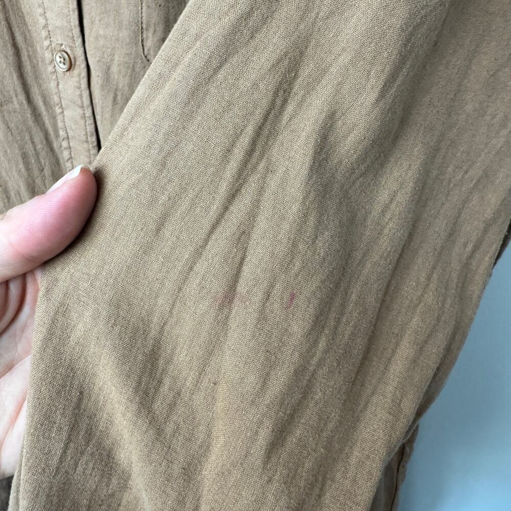 Aritzia Babaton The Group Elizabeth Linen Blend Oversized Button Up Shirt Medium - Picture 8 of 9